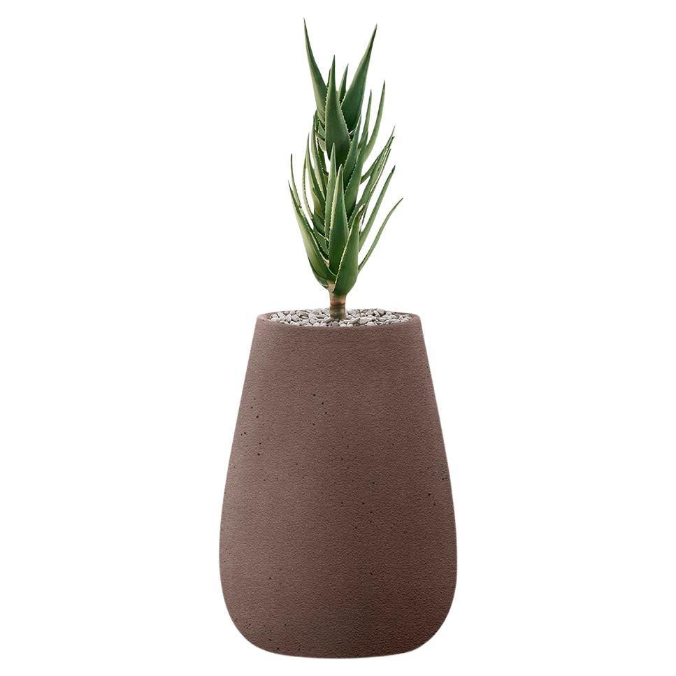 Tuber XS Brown Pflanzgefäß von Indigenus im Angebot