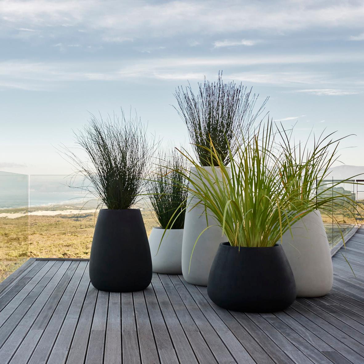 Post-Modern Tuber XS Grey Planter by Indigenus For Sale