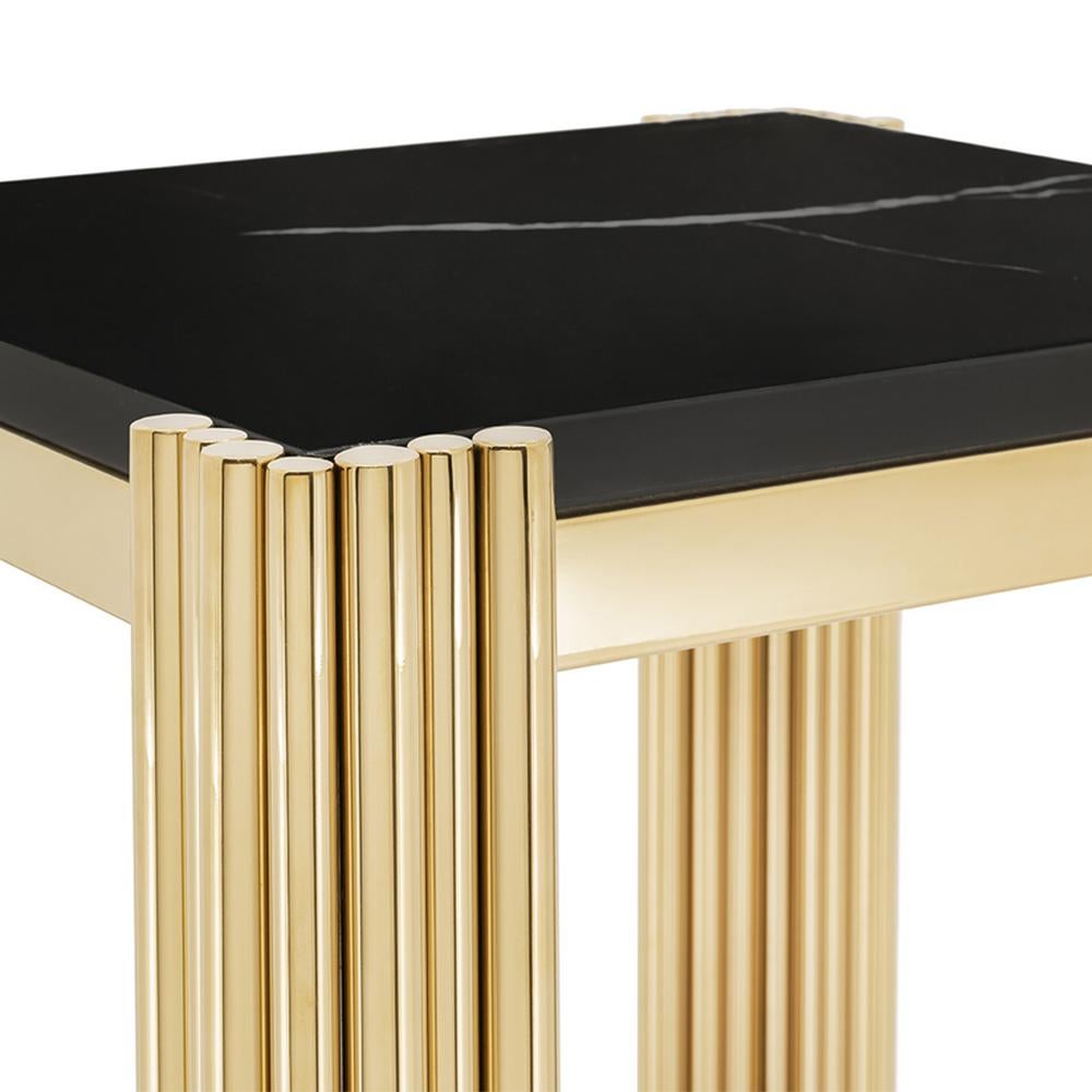 Contemporary Tubes II High Side Table For Sale