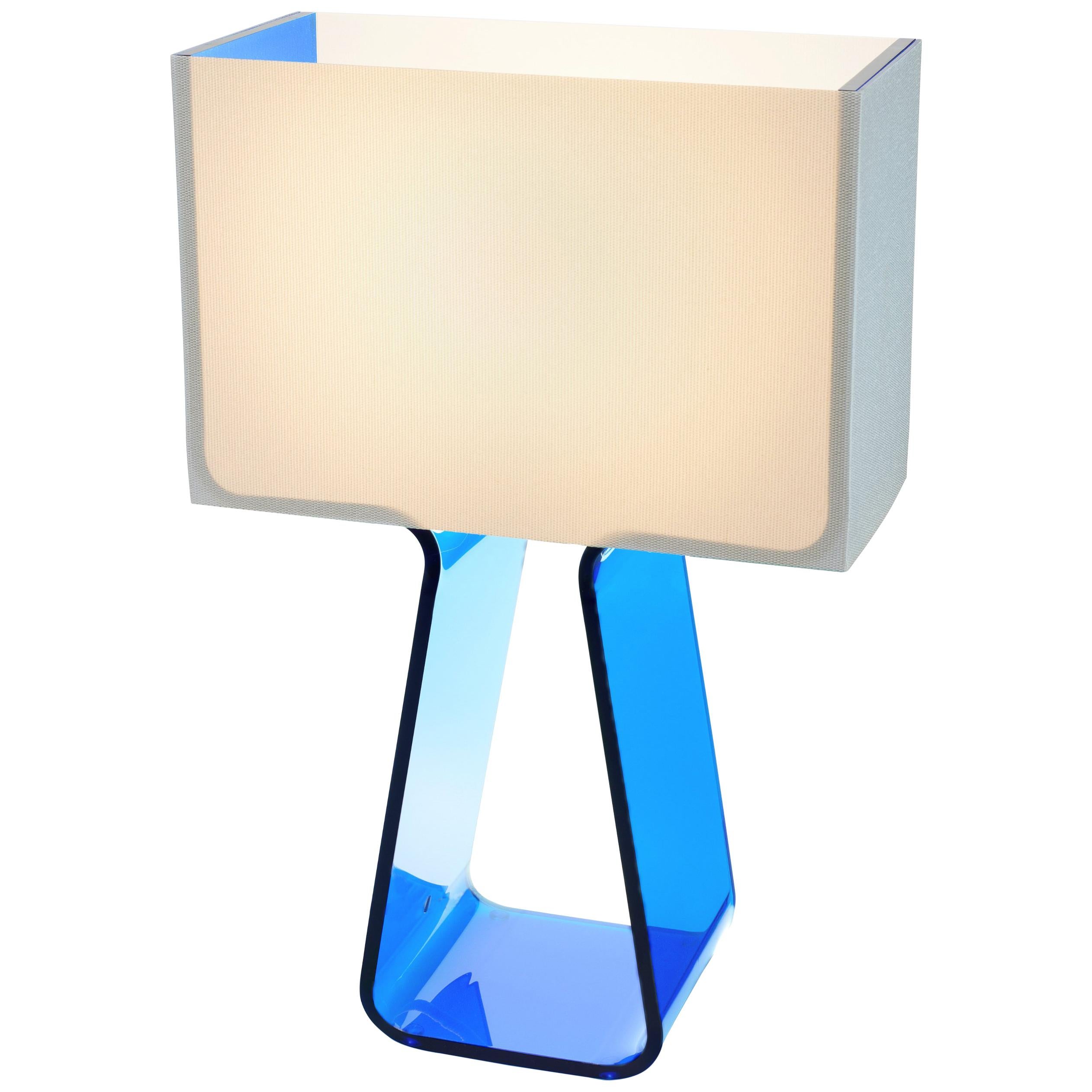 Tubetop Table Lamp in Sky Blue by Pablo Designs