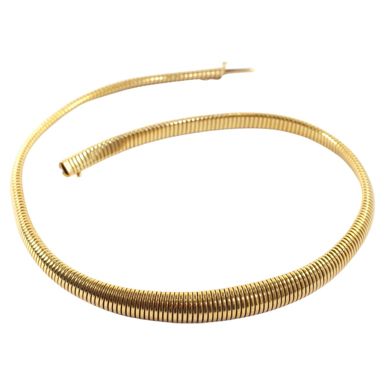 18” Flat 7mm 18KY Gold Mesh Necklace