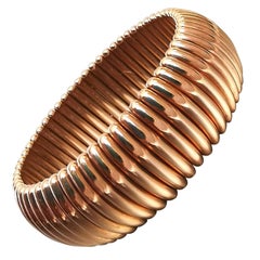 Tubogas Bracelet en or jaune 18 carats