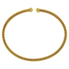 Antique Tubogas yellow gold bracelet