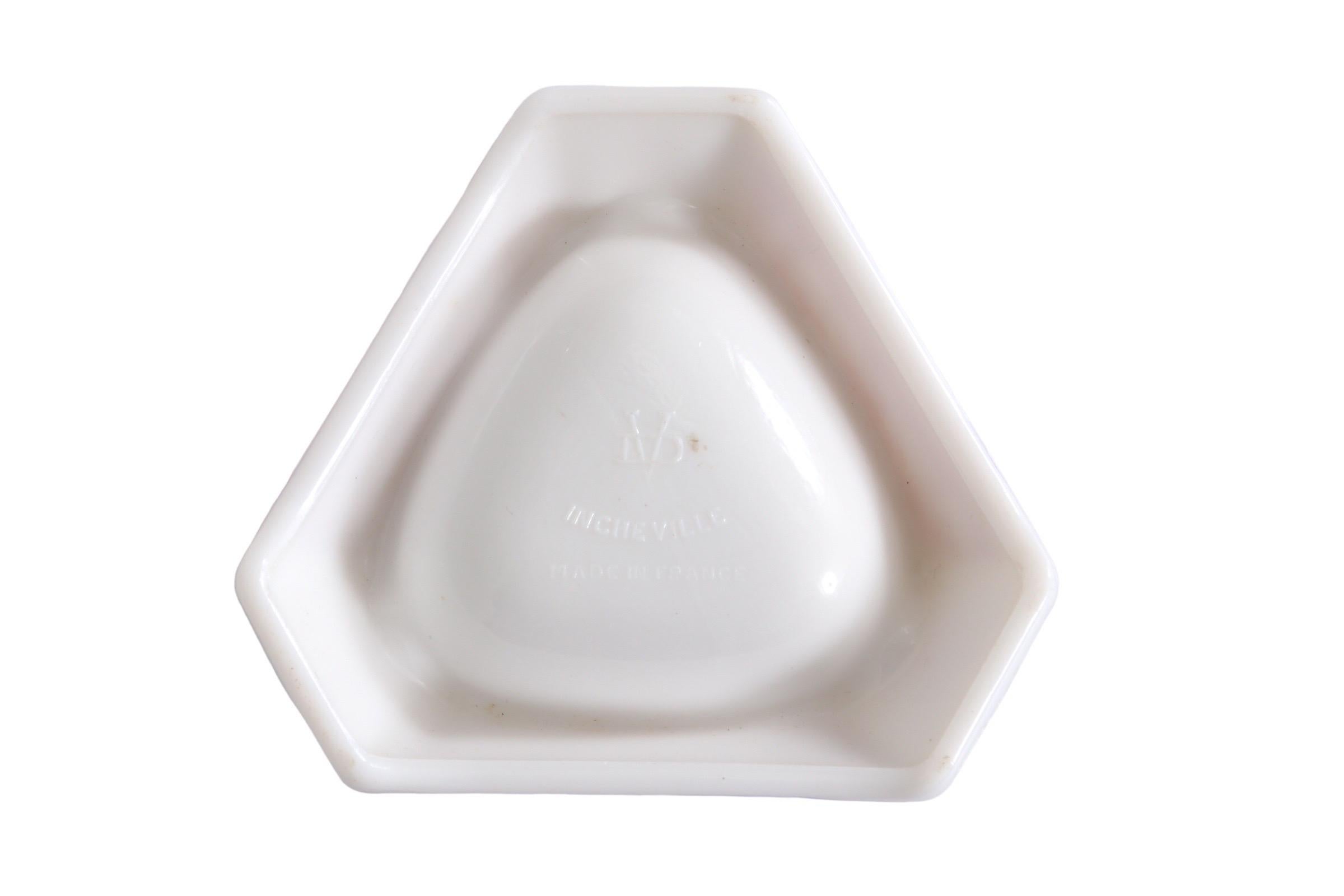 Opaline Glass Tuborg French Opalex Ashtray For Sale