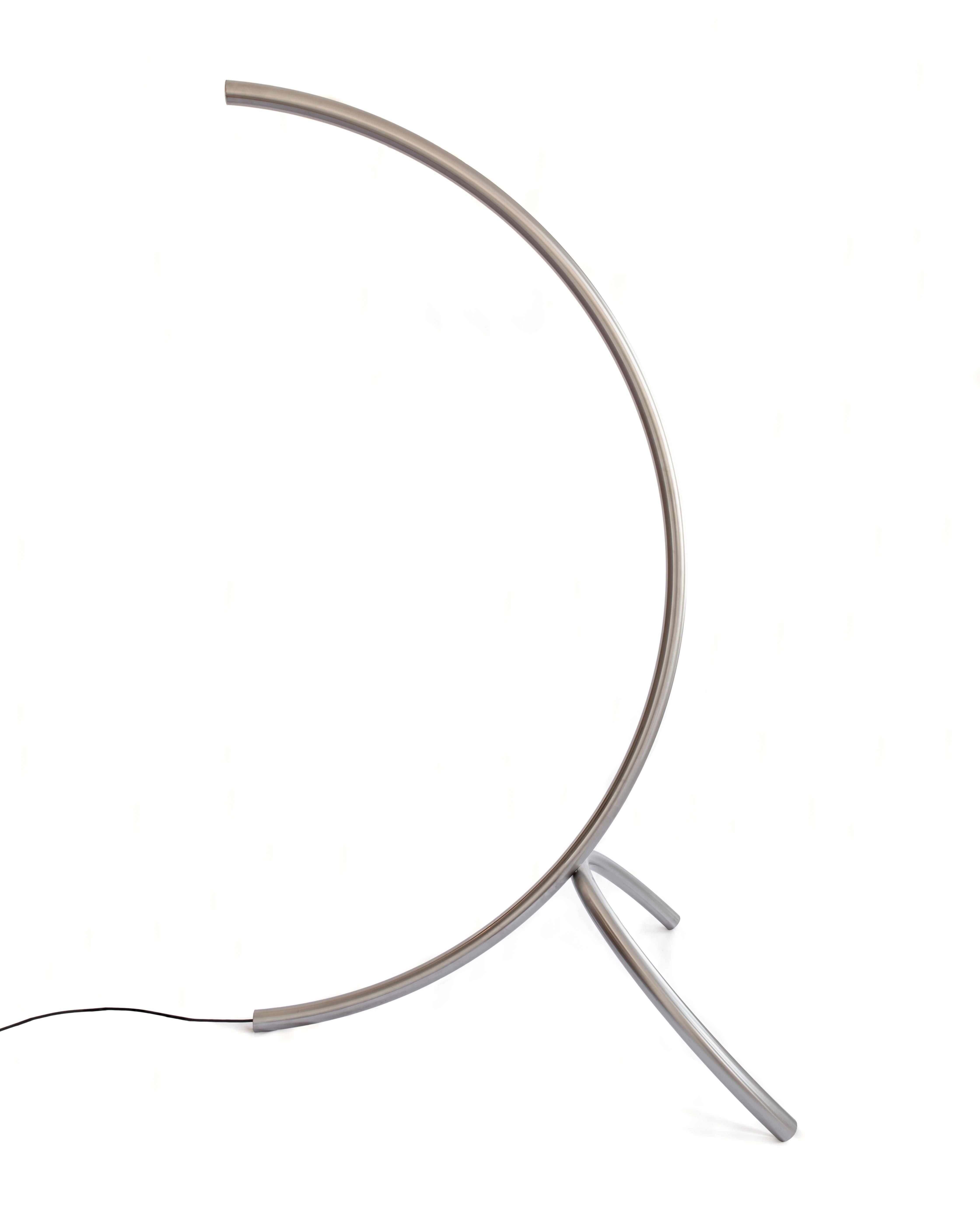 Sculptural Contemporary Floor Lamp in Steel by Max Enrich – Limited Edition ONE For Sale 1