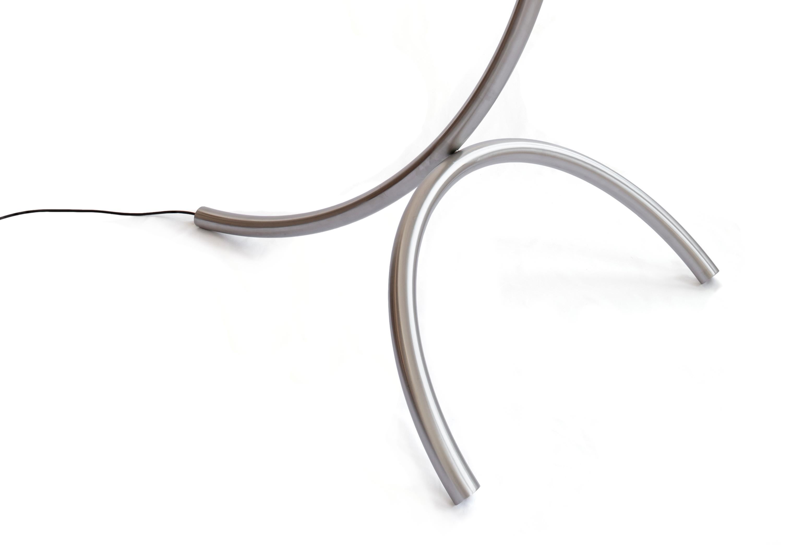 Sculptural Contemporary Floor Lamp in Steel by Max Enrich – Limited Edition ONE For Sale 2