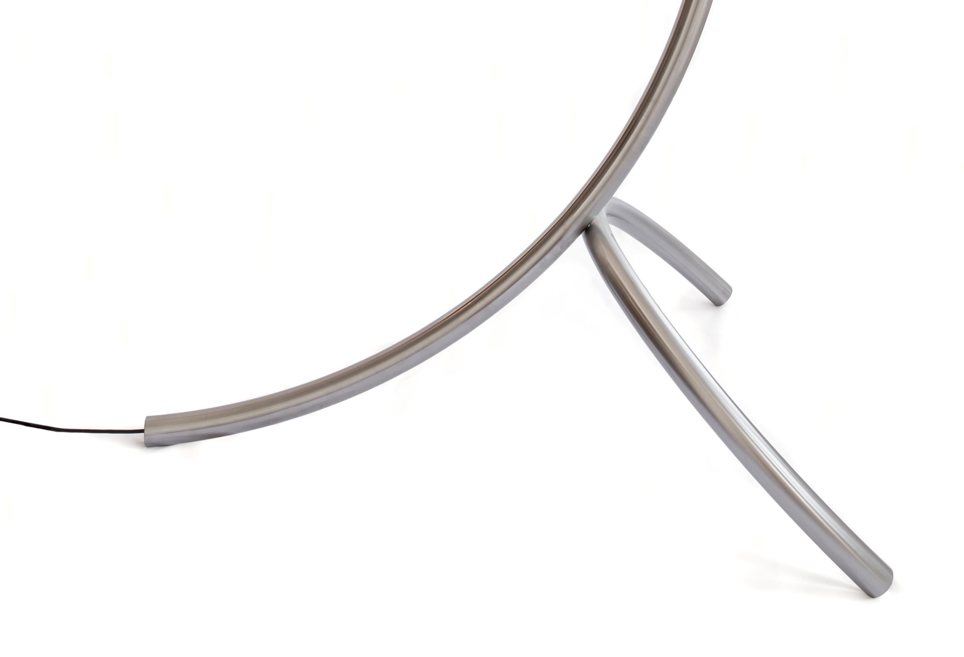 Sculptural Contemporary Floor Lamp in Steel by Max Enrich – Limited Edition ONE For Sale 4