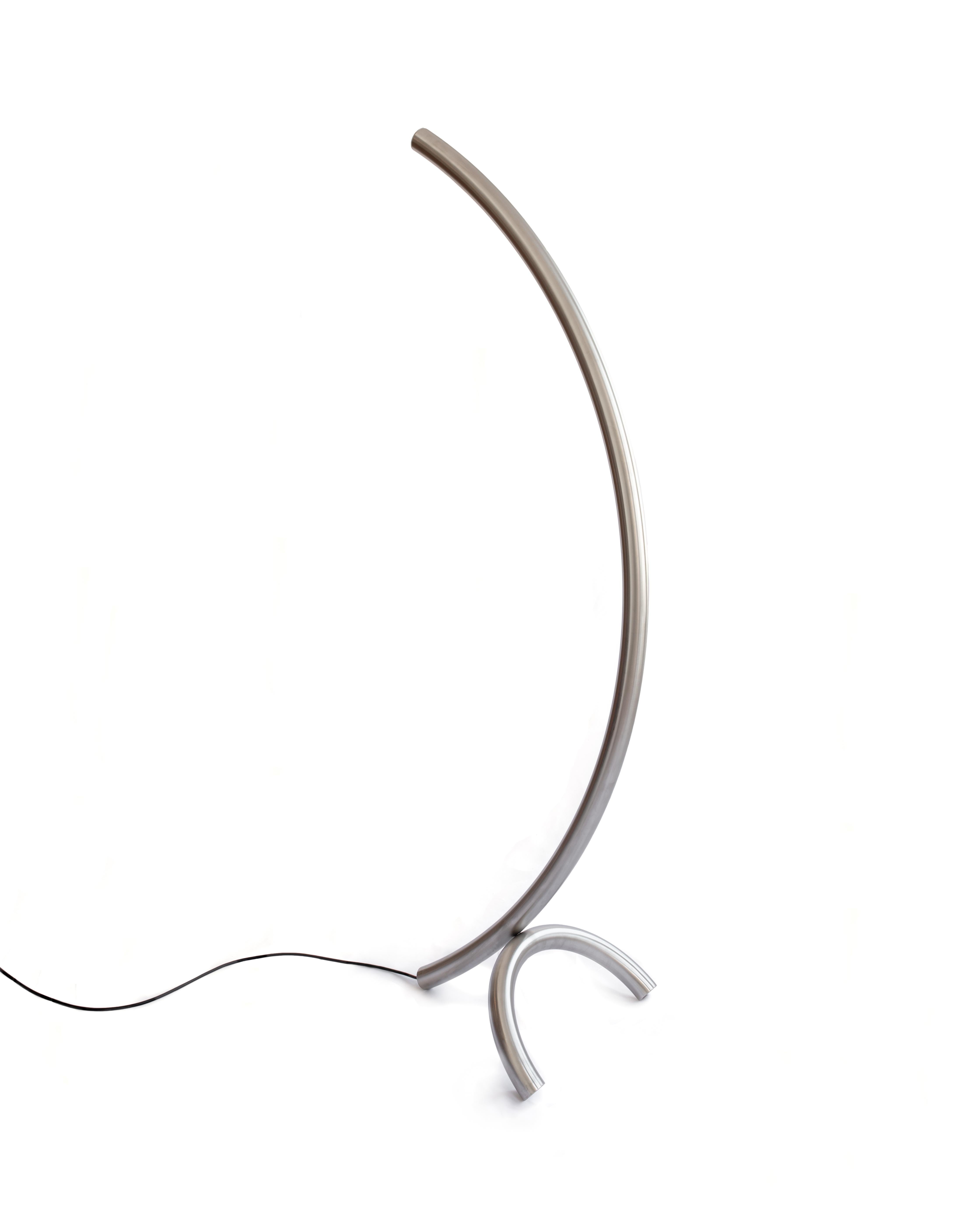 Stainless Steel Tubs i Llums #3 by Max Enrich, Floor Lamp For Sale