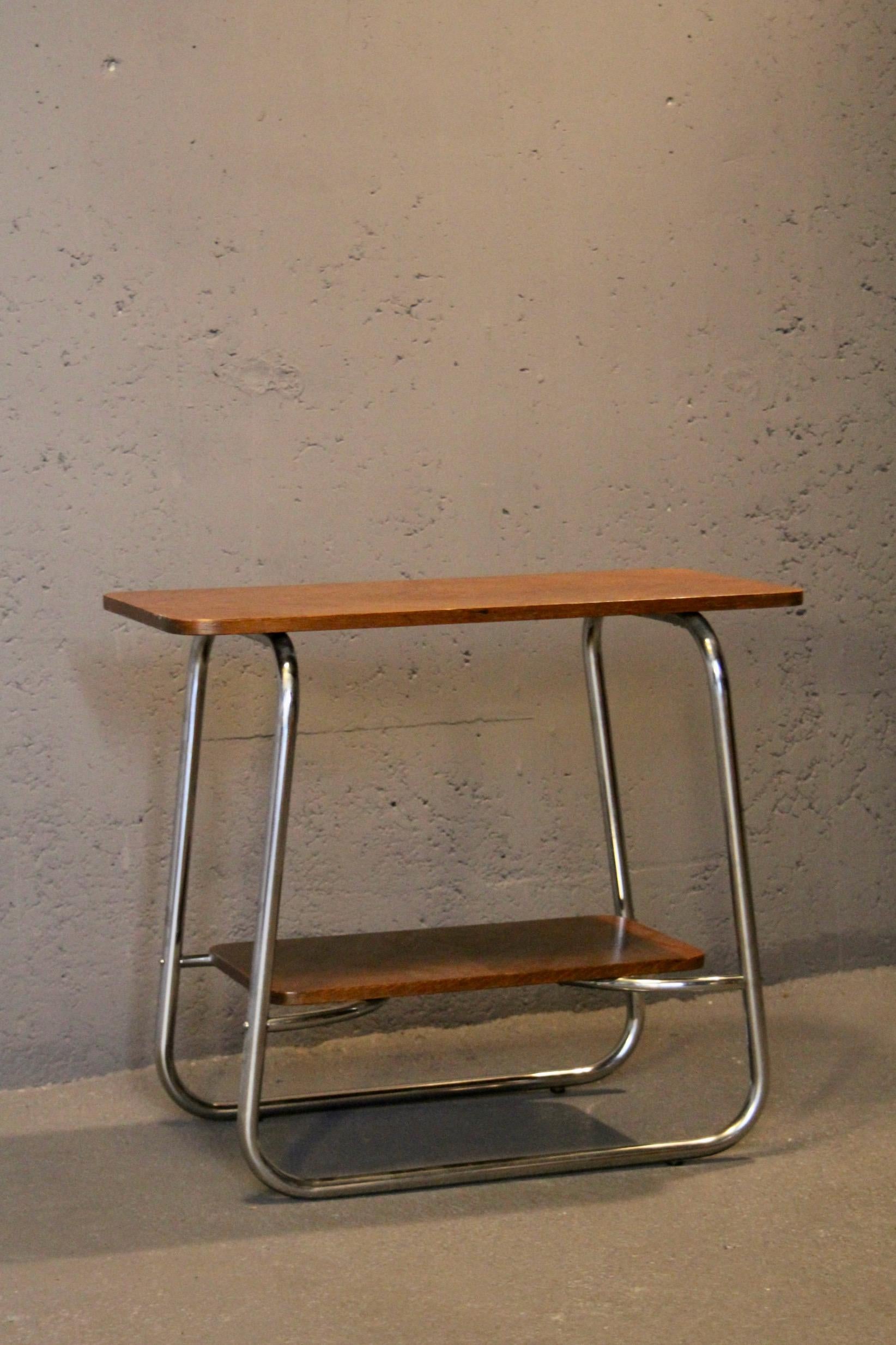 Table à thé en tube et Wood Wood Bon état - En vente à grand Lancy, CH