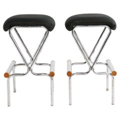 Retro Tubular Bar Stools by Daystrom, 1970s