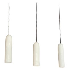 Tubular Blown Glass Pendant Lights
