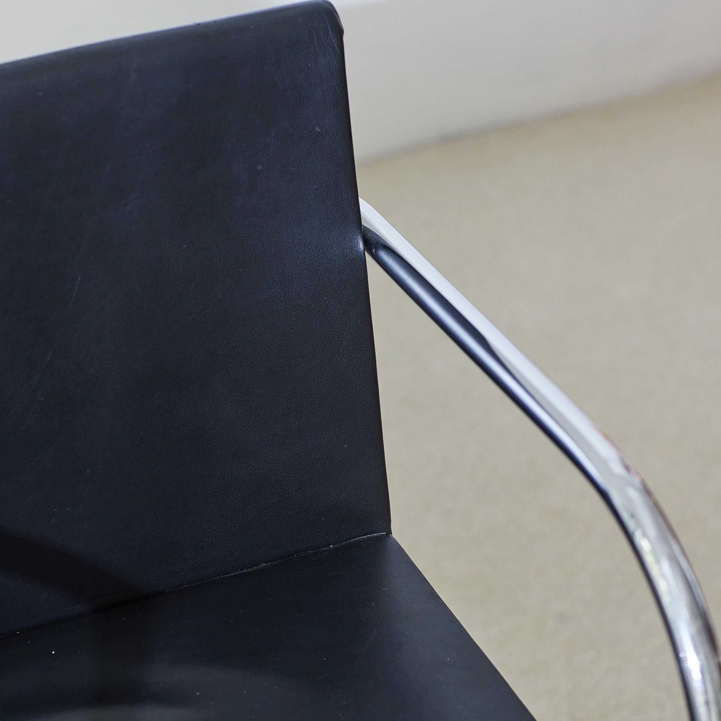 Acier Chaise tubulaire Brno de Ludwig Mies van der Rohe Italie des ann�ées 1980