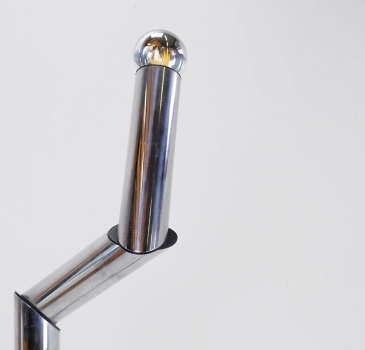 Tubular Chrome articulated Floor Lamp 6