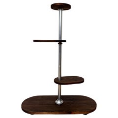 Tubular chrome Bauhaus flower stand - 1940s