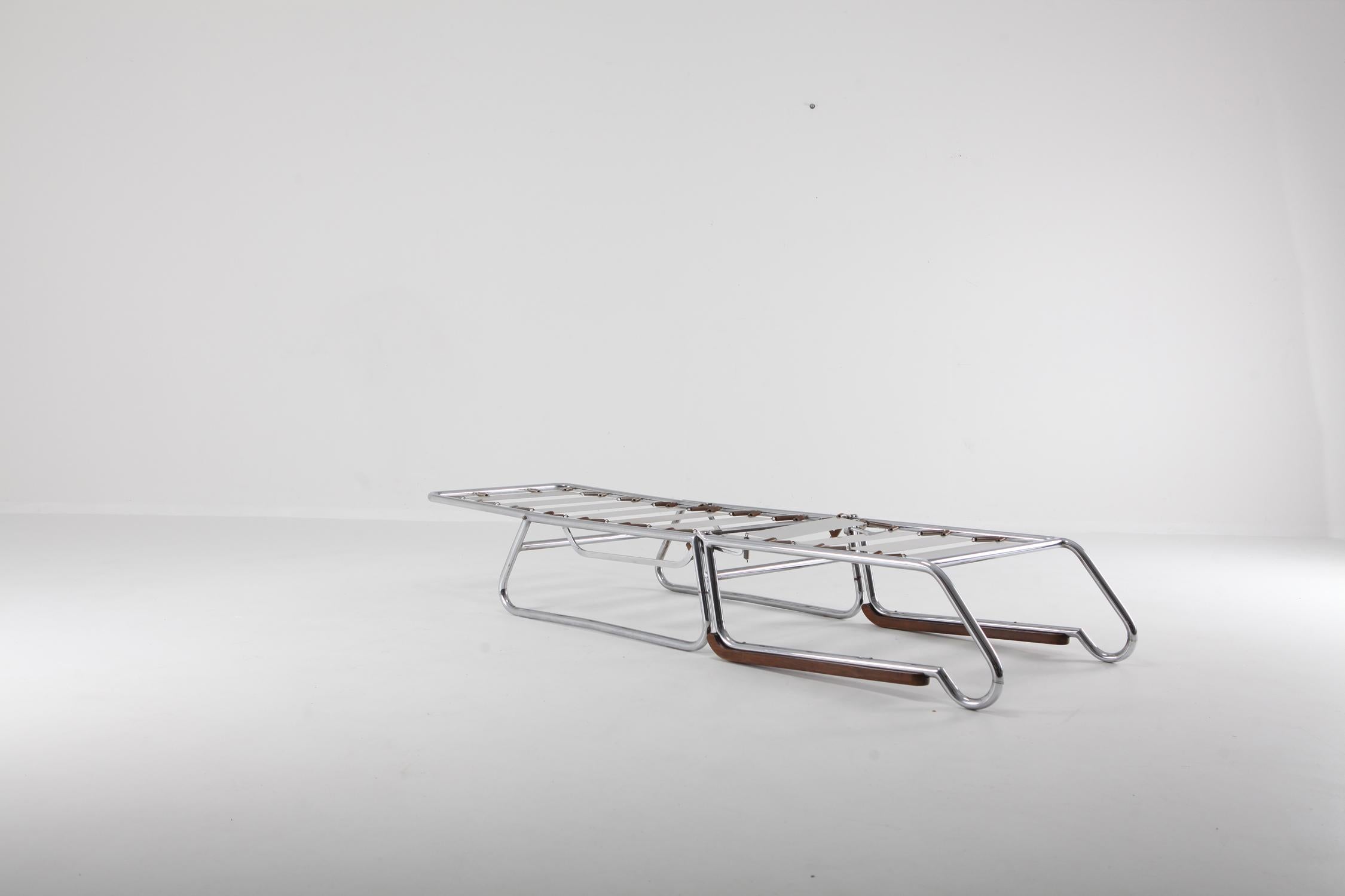 Tubular Chrome Lounge Chair, 1950s, Italy In Good Condition In Antwerp, BE