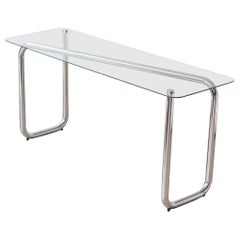 Tubular Chrome Paperclip Console Table