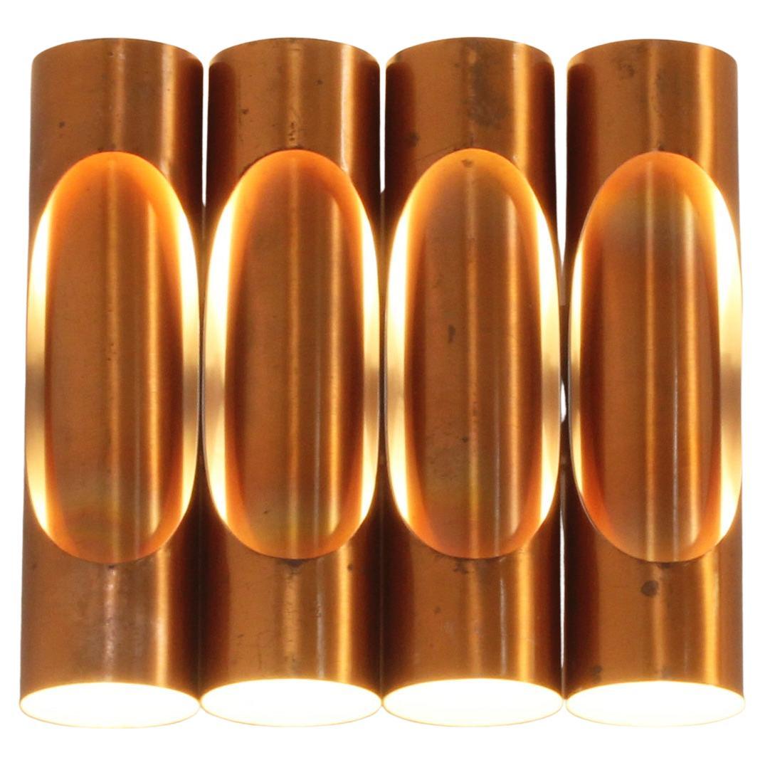 Tubular Copper Sconce, Spain, 1960's