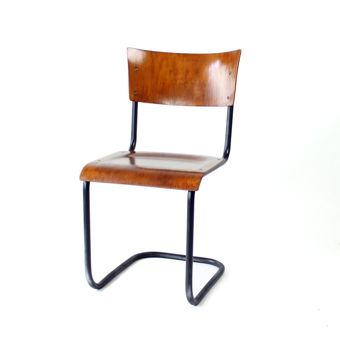 Bauhaus Tubular Desk Chair By Kovona, 1950s For Sale