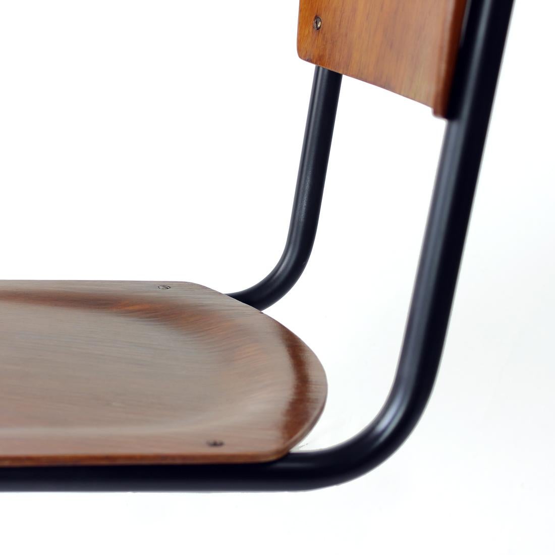 Steel Tubular Desk Chair By Kovona, 1950s For Sale
