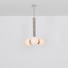 Tubular MD Polished Nickel Pendant Light by Schwung