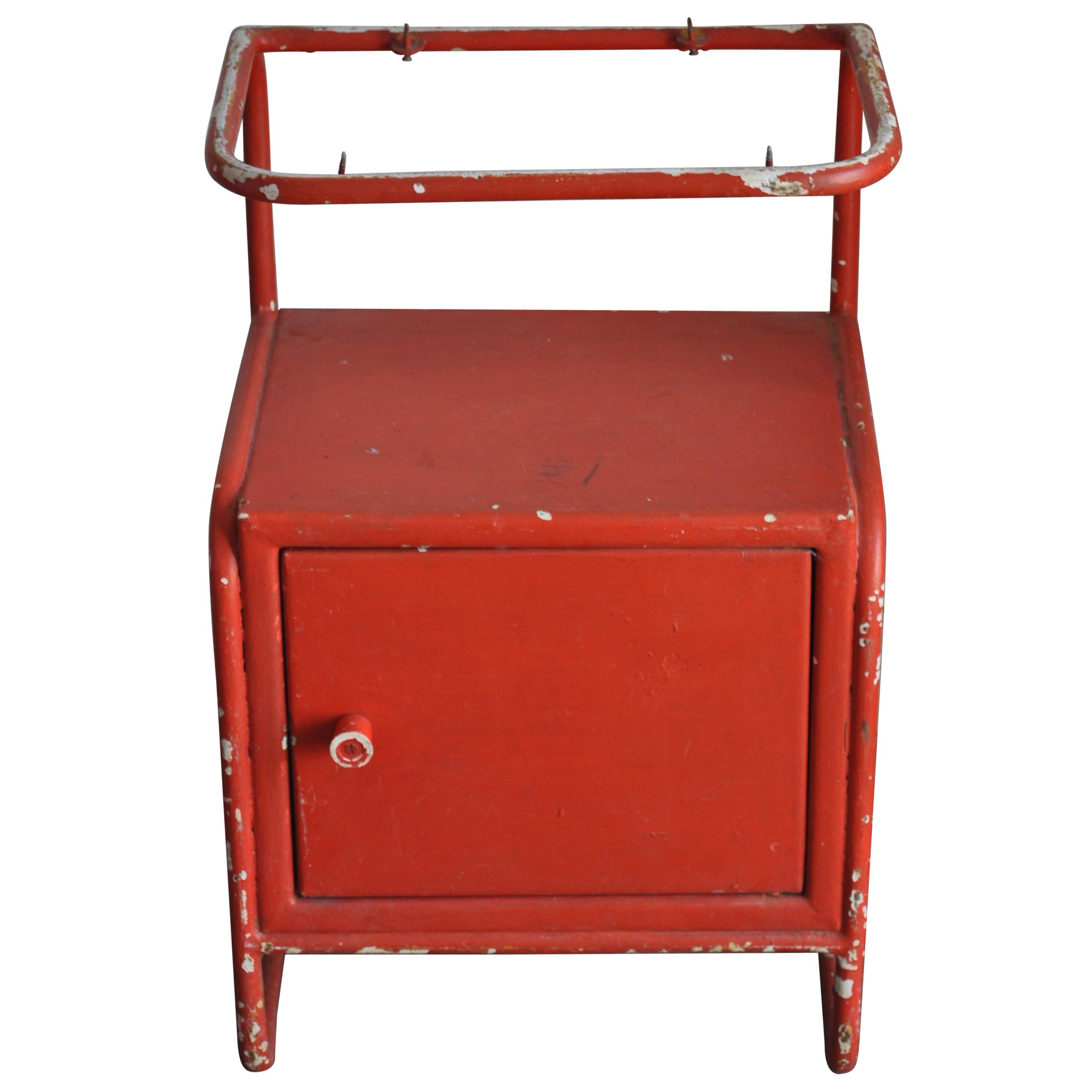 Tubular Metal Bedside Table from the 1930s For Sale