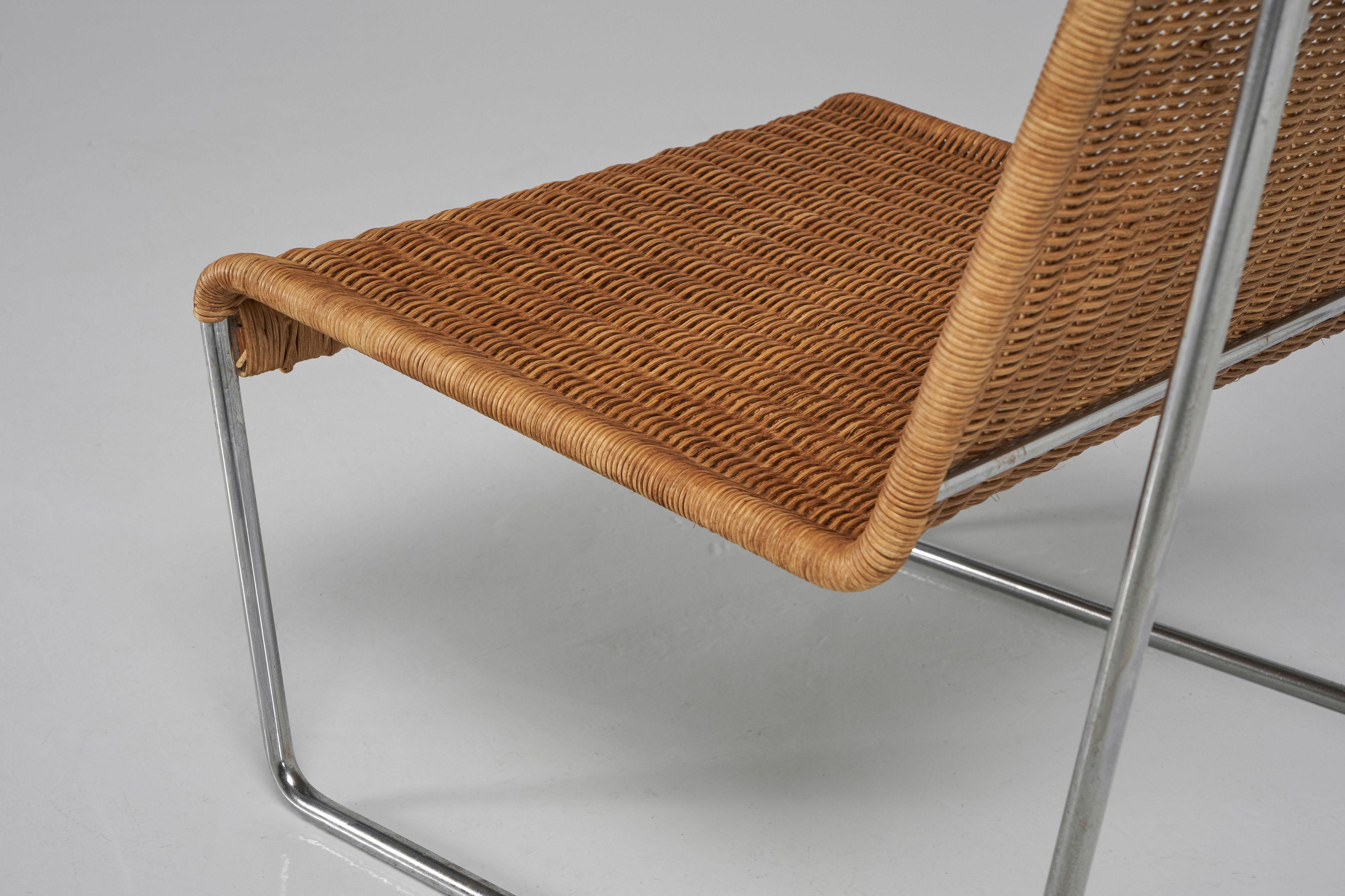 Tubular modernist lounge chair Germany 1960s For Sale 4