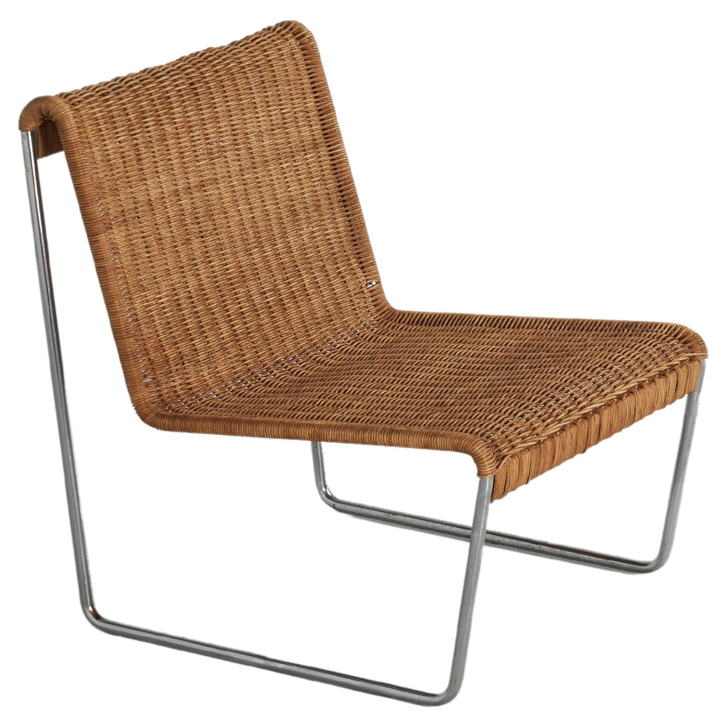 Tubular modernist lounge chair Germany 1960s For Sale