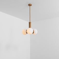 Tubular SM Brass Pendant Light 3 by Schwung