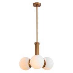Lampada a sospensione tubolare SM in ottone 3 di Schwung