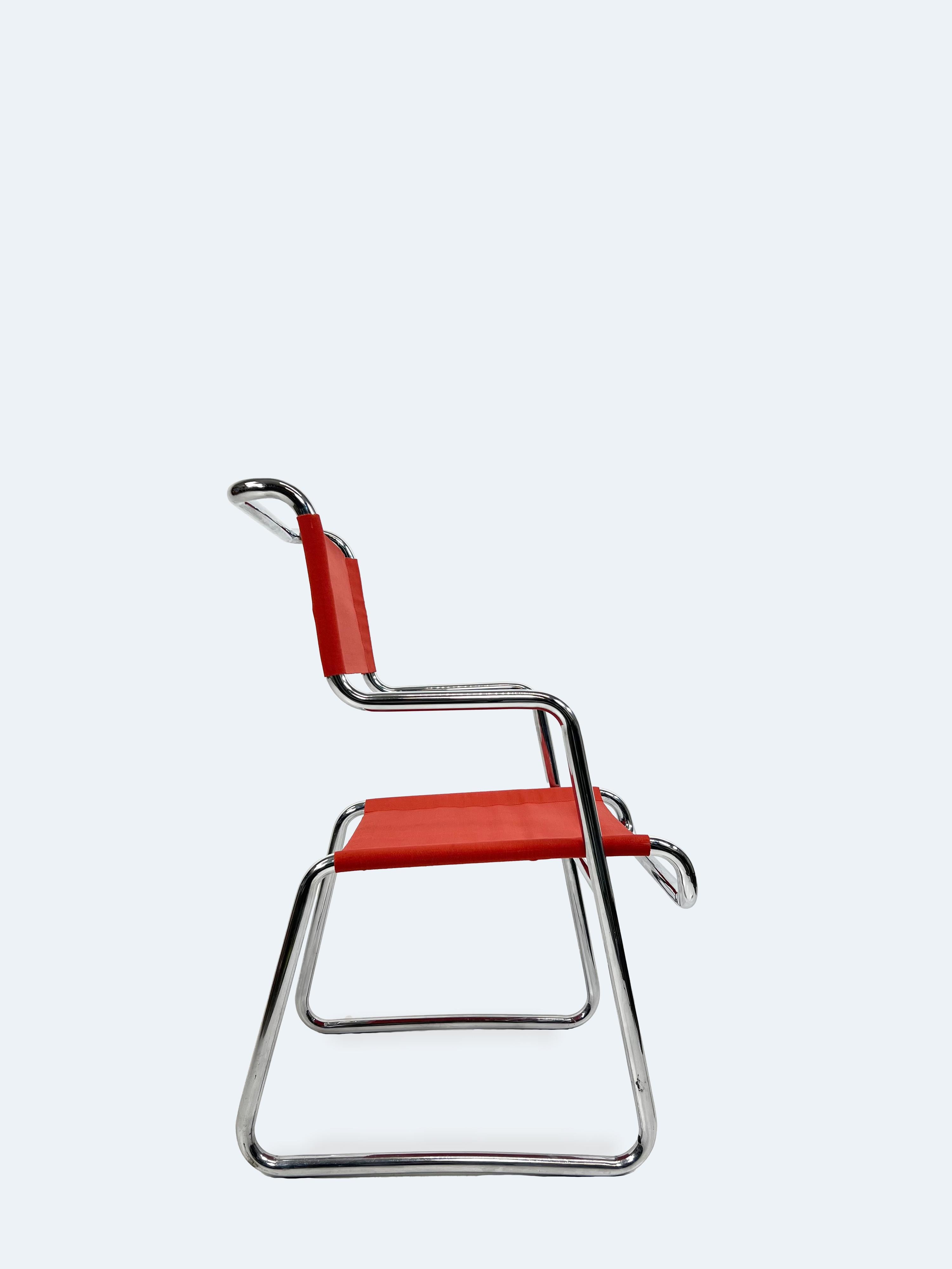 Bauhaus Tubular Steel Armchair by Karel Ort for Hynek Gottwald, 1930s For Sale