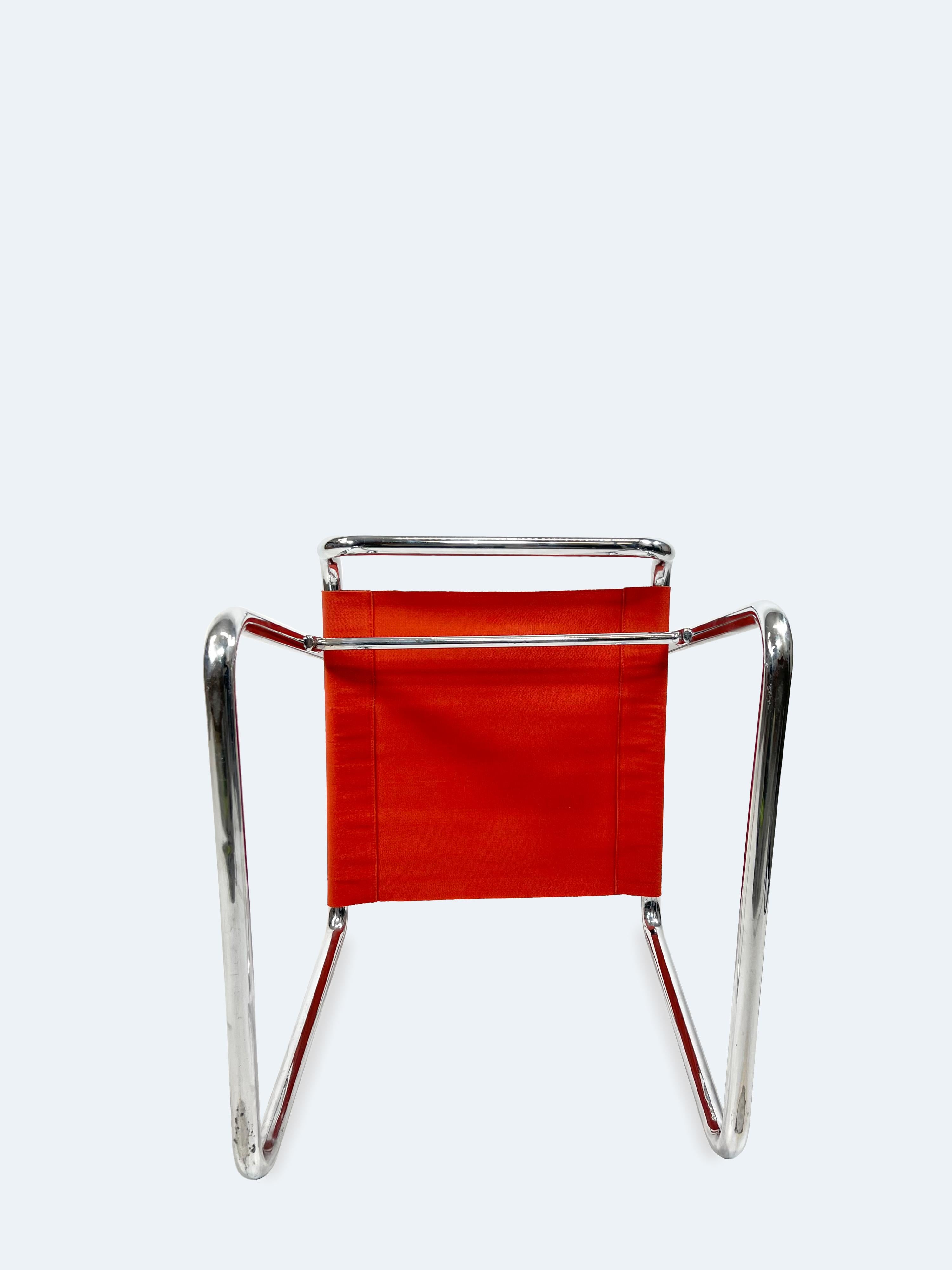 Mid-20th Century Tubular Steel Armchair by Karel Ort for Hynek Gottwald, 1930s For Sale