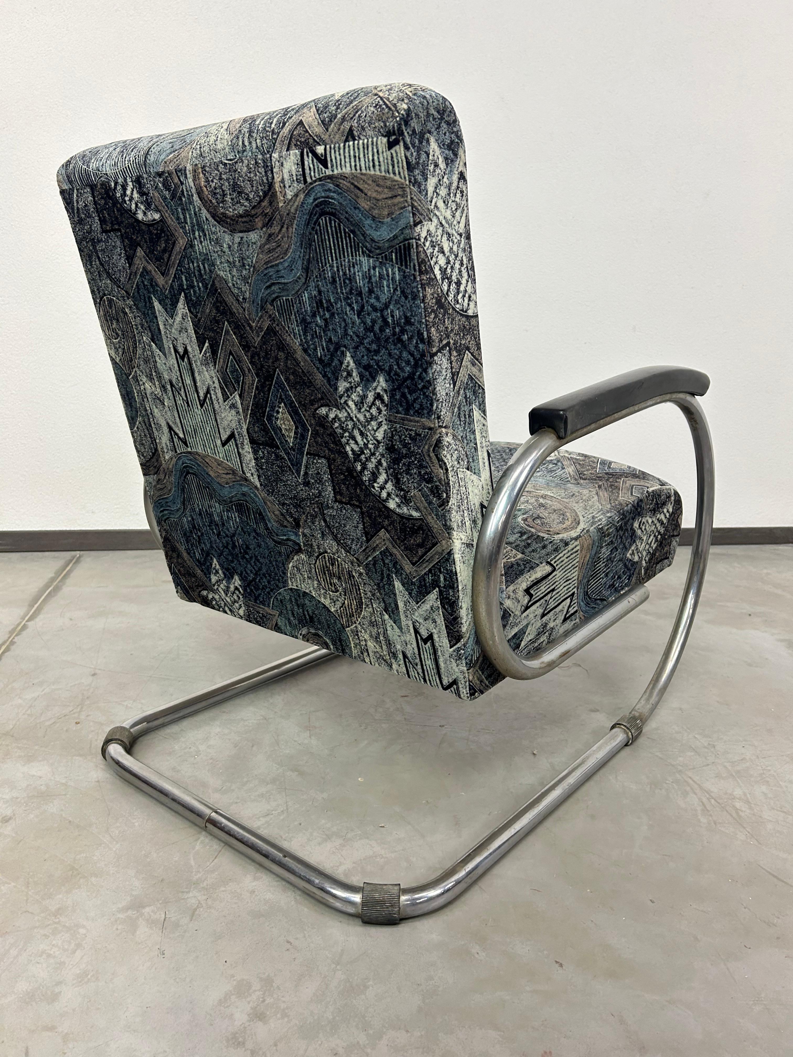 Tubular steel armchair by Tubax For Sale 5