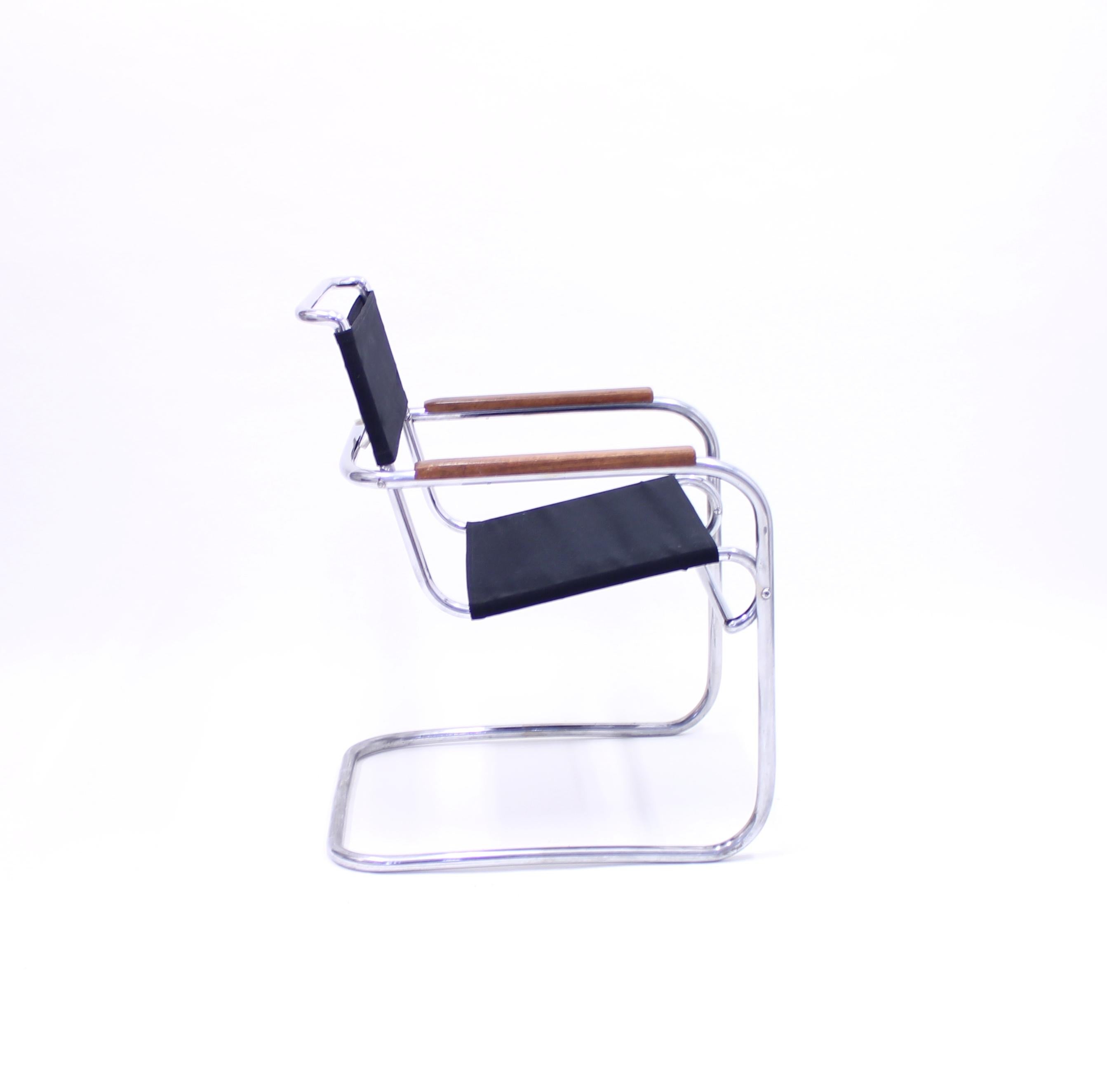 Tubular Steel Armchair, Model KS 41g, after Anton Lorentz, 1930s 4