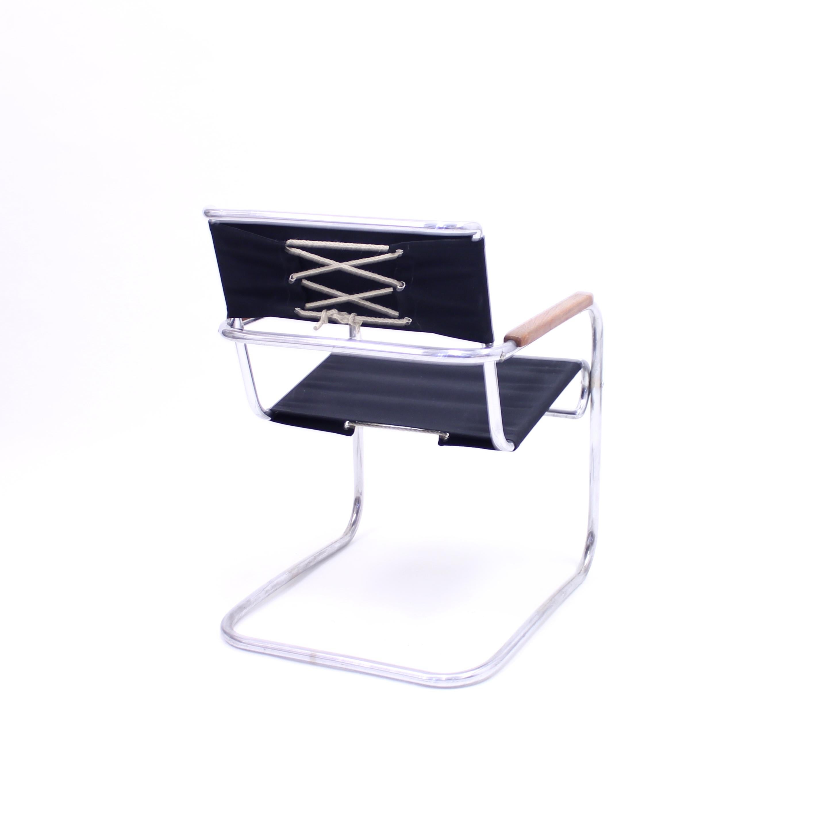 Tubular Steel Armchair, Model KS 41g, after Anton Lorentz, 1930s 6