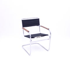 Tubular Steel Armchair, Model KS 41g, after Anton Lorentz, 1930s