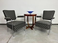 Tubular steel armchairs by Jozsef Peresztegi