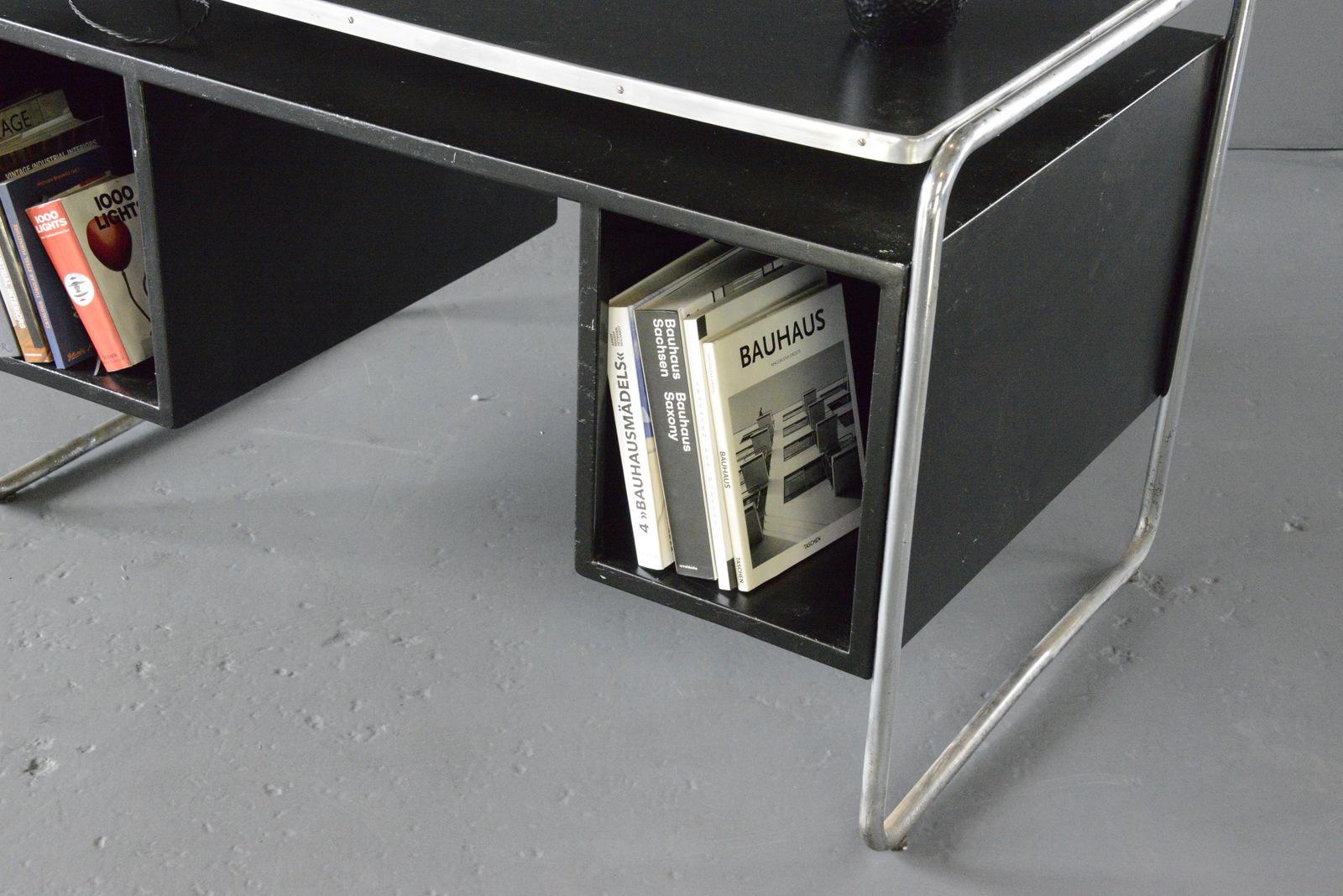 Tubular Steel Bauhaus Desk By Mauser Circa 1930s 13
