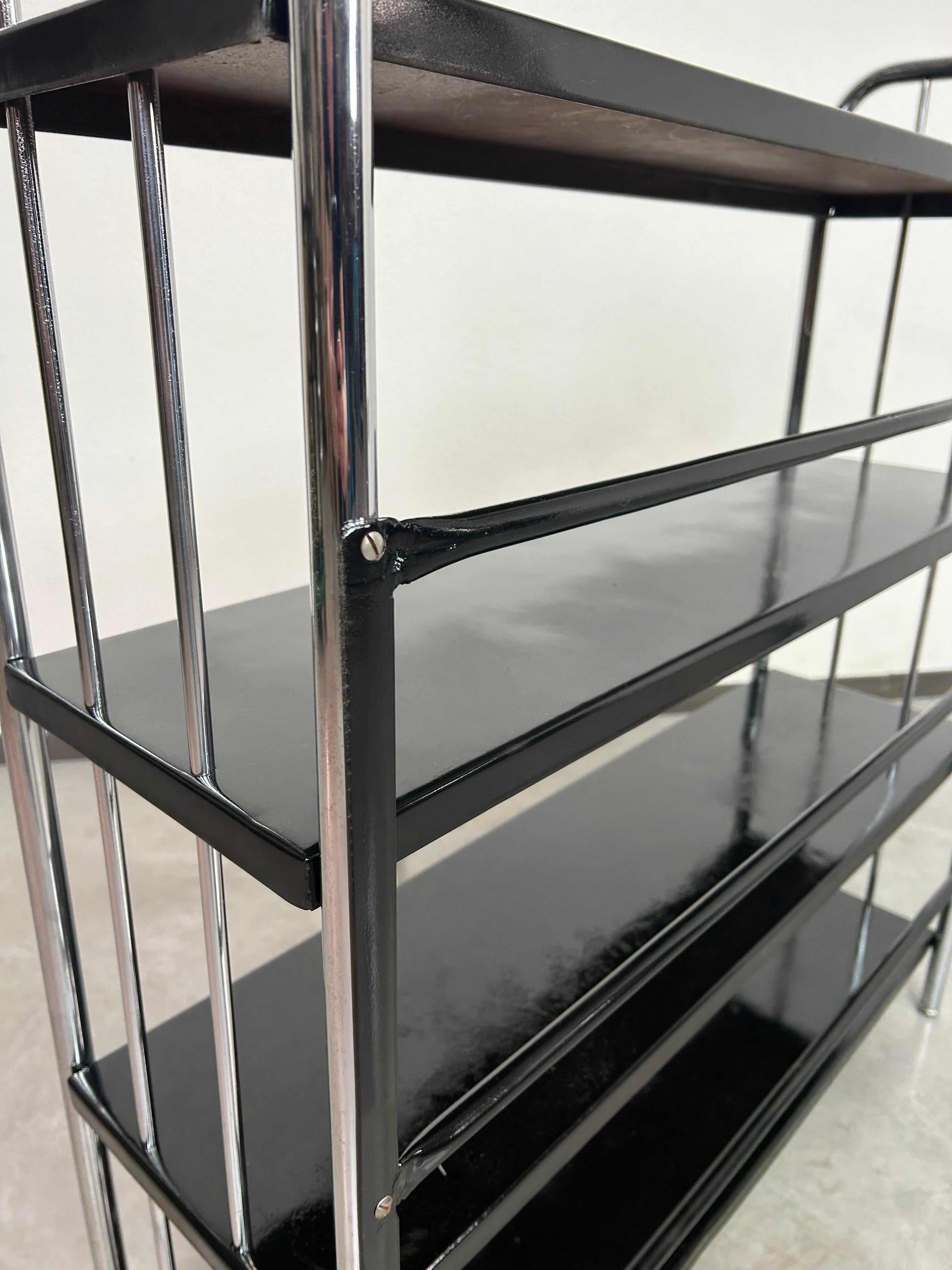 Tubular steel bauhaus etagere For Sale 3