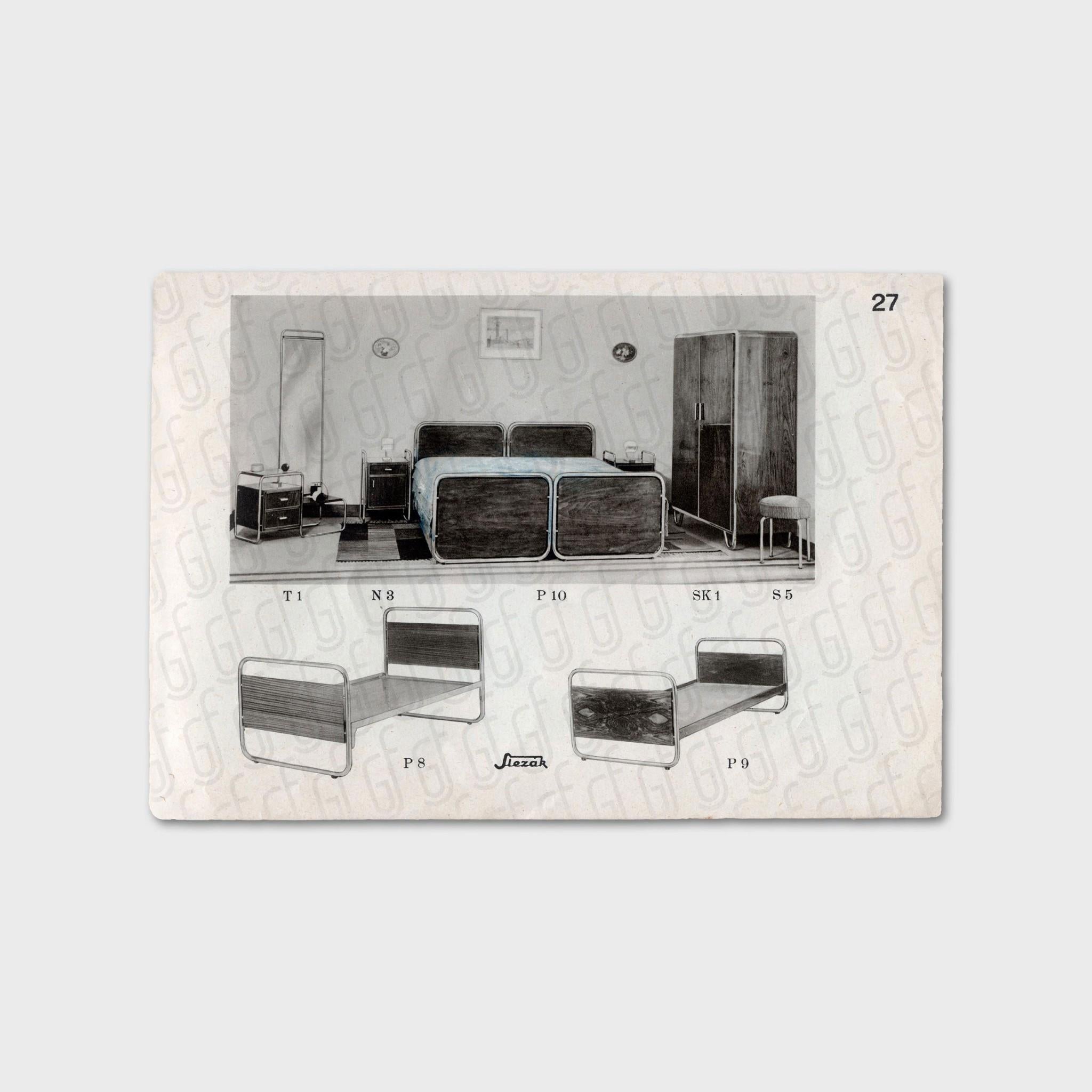 Letto tubolare in acciaio di Slezák, 1930, Cecoslovacchia in vendita 8