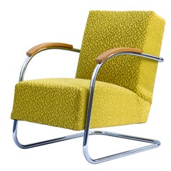 Tubular Steel Cantilever Armchair Fn 21 by Mücke & Melder, circa 1930