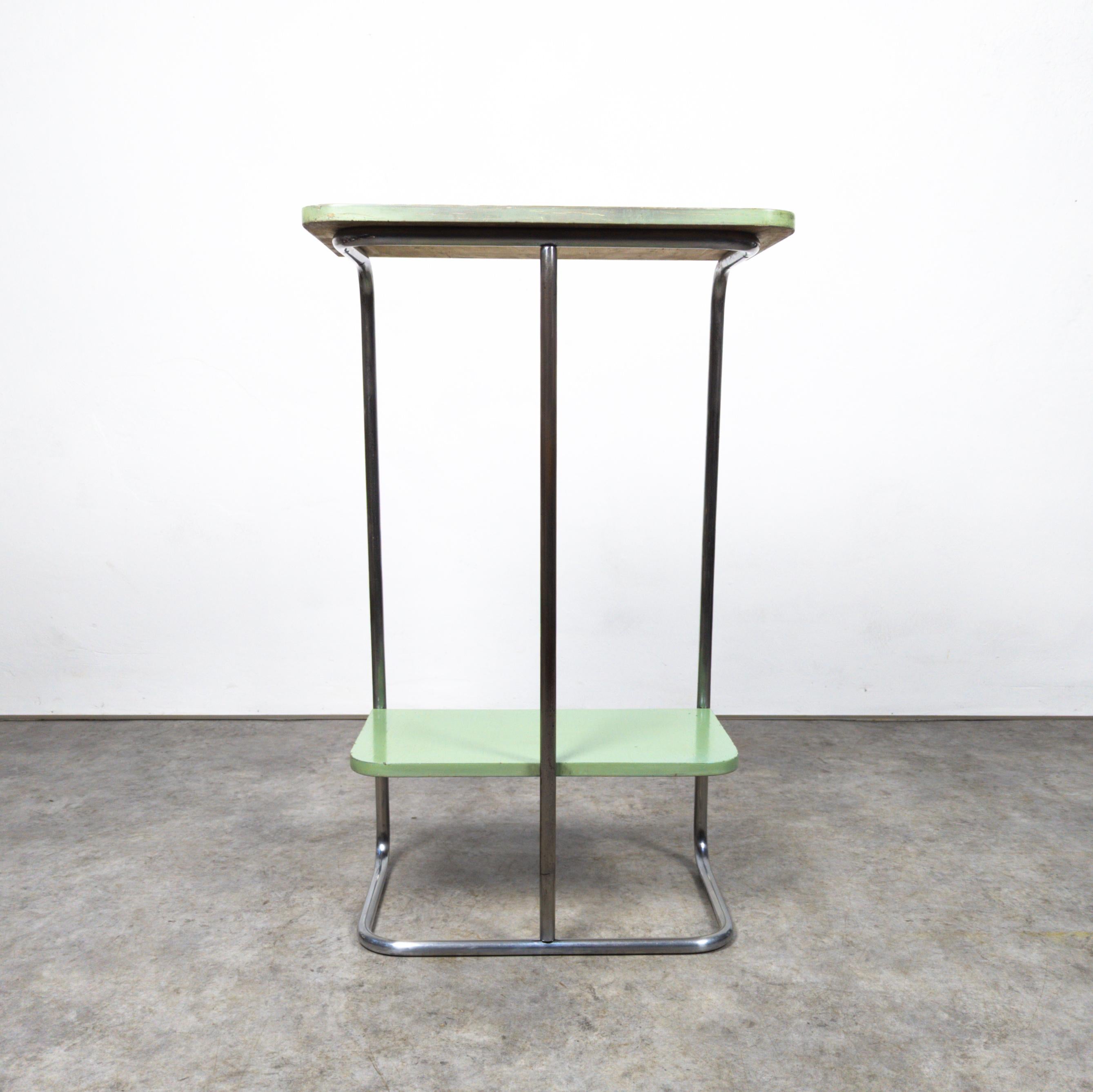 Tubular steel console table by Robert Slezák, 1930s. In Good Condition For Sale In PRAHA 5, CZ
