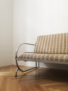 Tubular Steel Couch / Daybed by Robert Slezak, 1930s