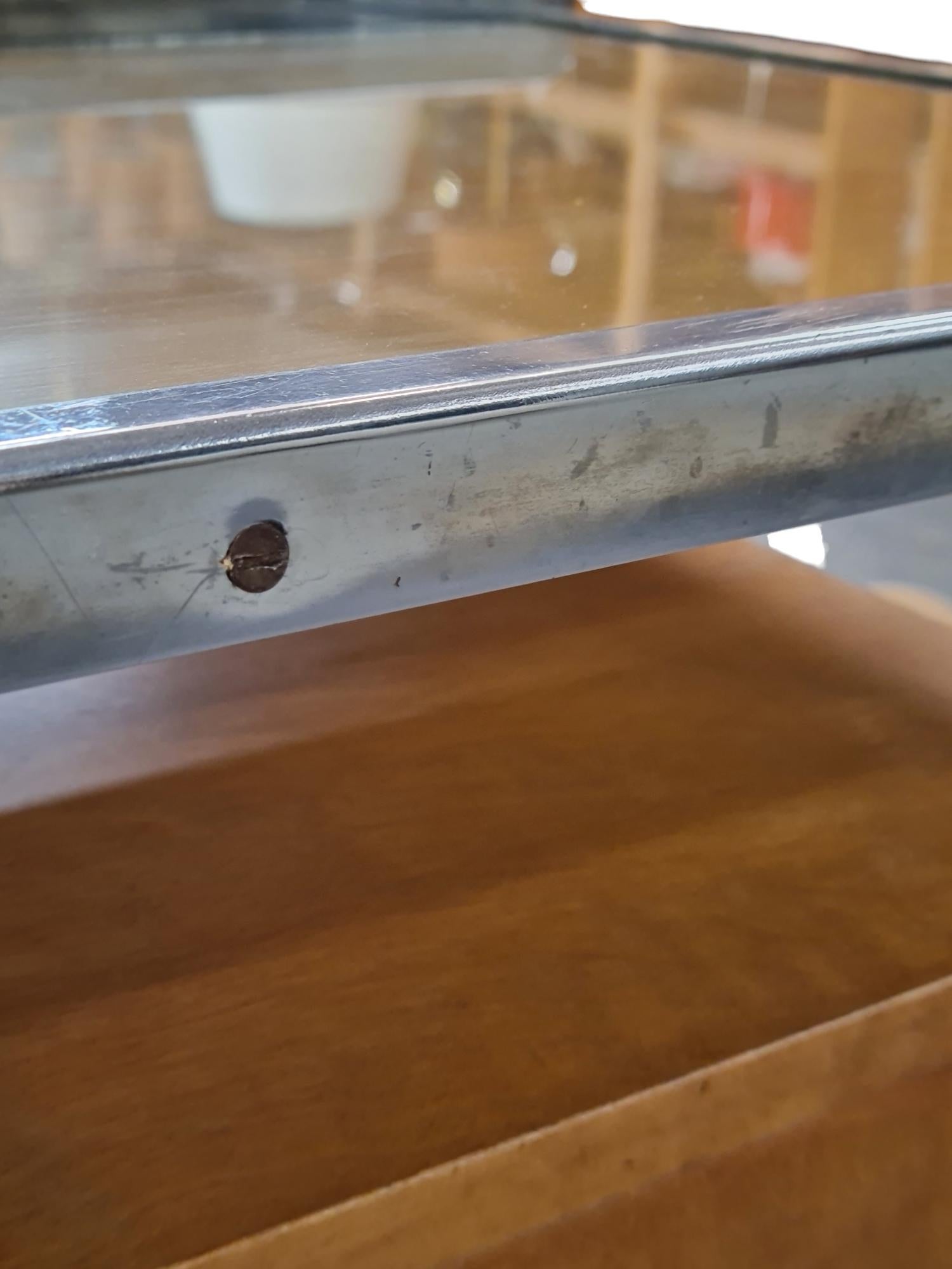 Tubular Steel Functional Desk in Birch, Heteka Finland 1930s For Sale 3