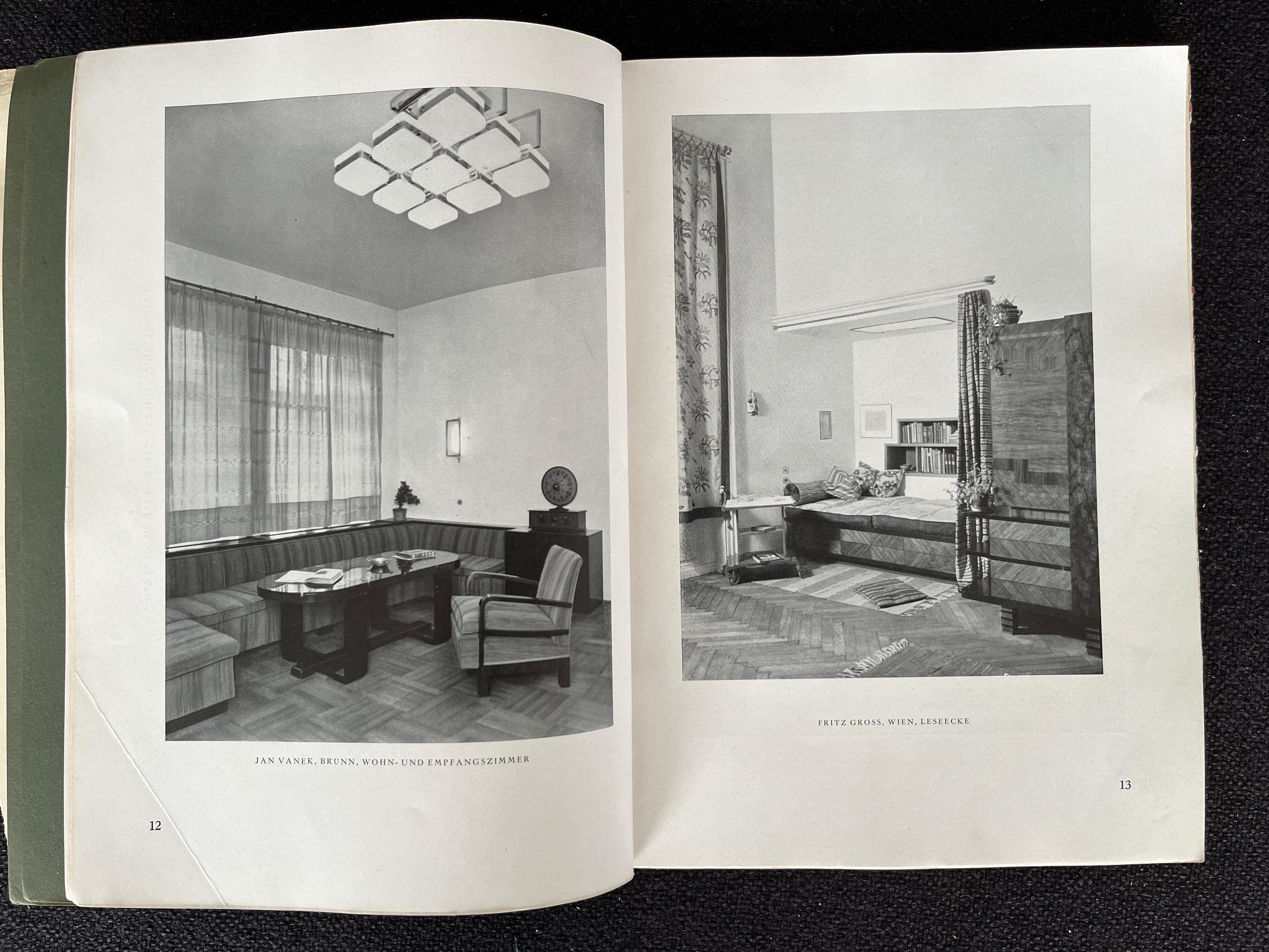 Livre de meubles en acier tubulaire / Intérieur Bauhaus - Die Schöne Wohnung, années 1930 Abîmé - En vente à Praha, CZ