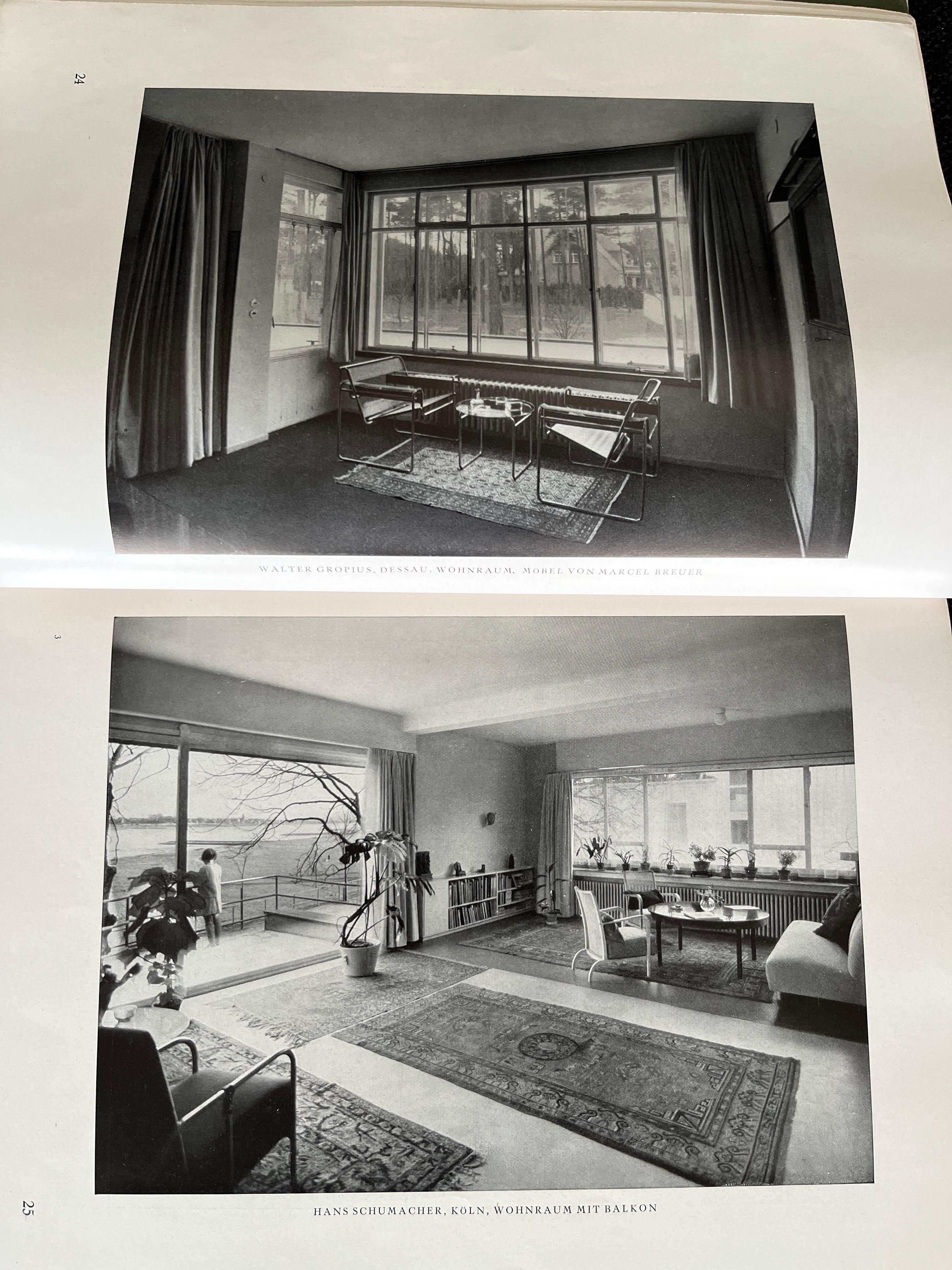 Milieu du XXe siècle Livre de meubles en acier tubulaire / Intérieur Bauhaus - Die Schöne Wohnung, années 1930 en vente
