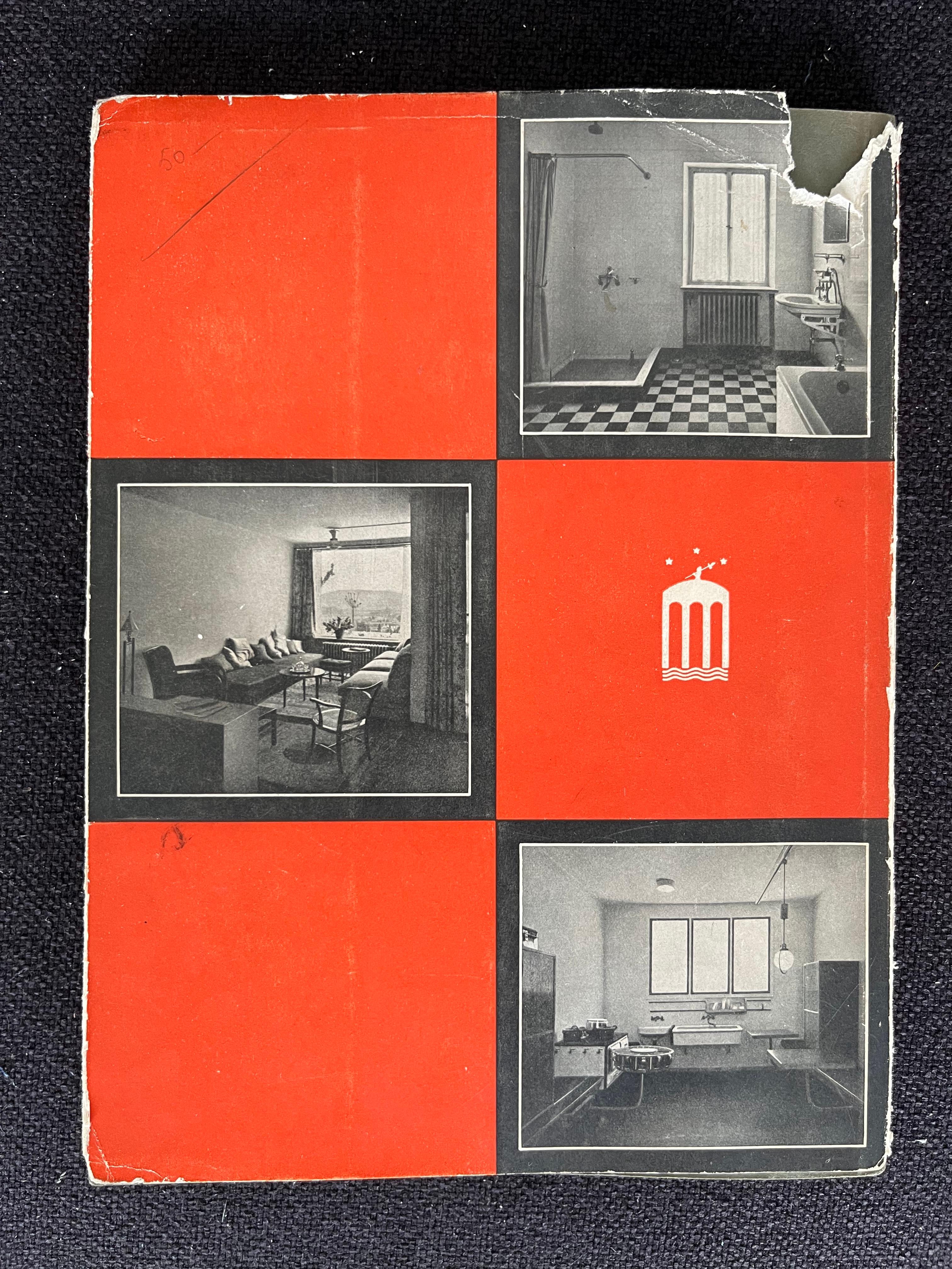 Papier Livre de meubles en acier tubulaire / Intérieur Bauhaus - Die Schöne Wohnung, années 1930 en vente