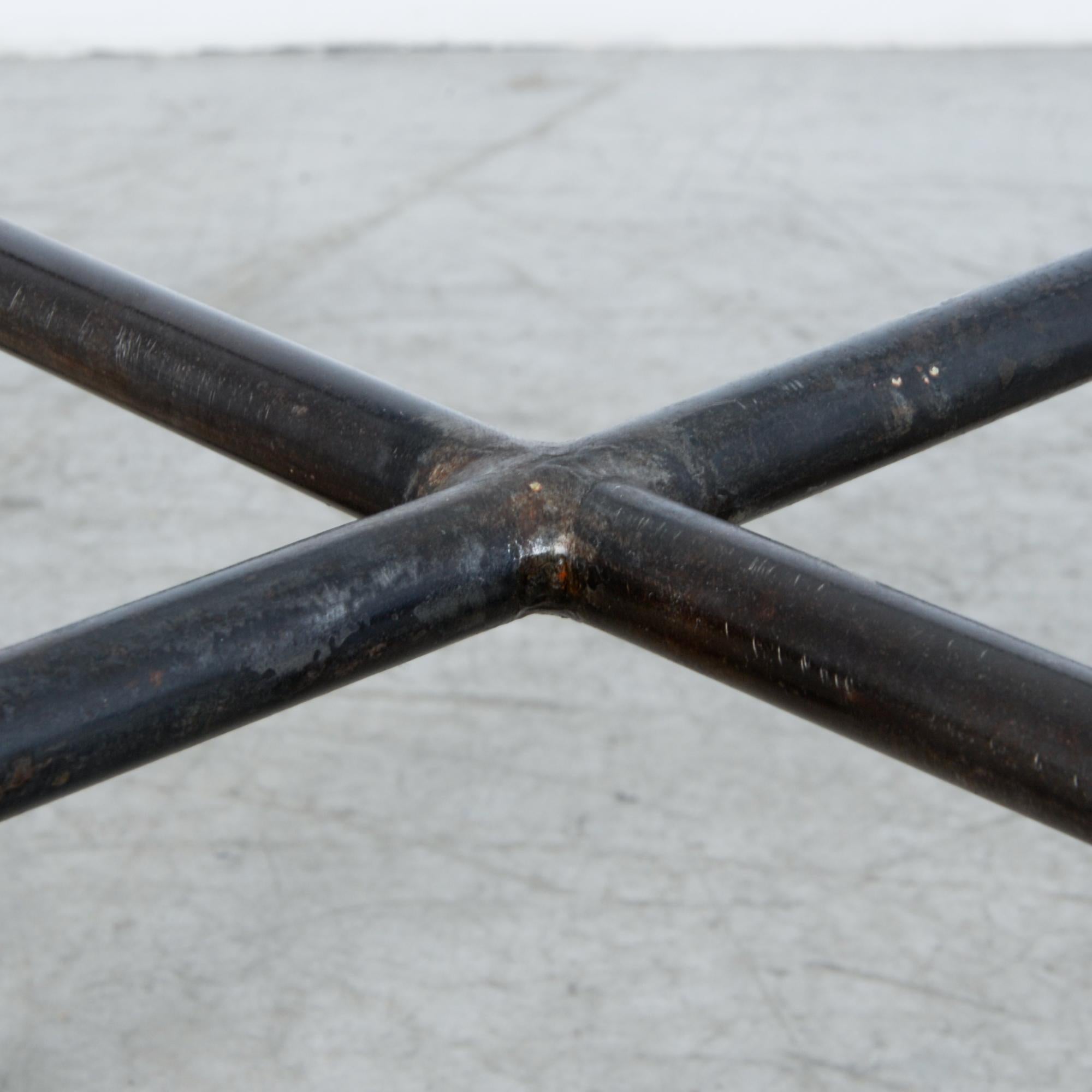 Tubular Steel and Glass Bauhaus Side Table For Sale 1