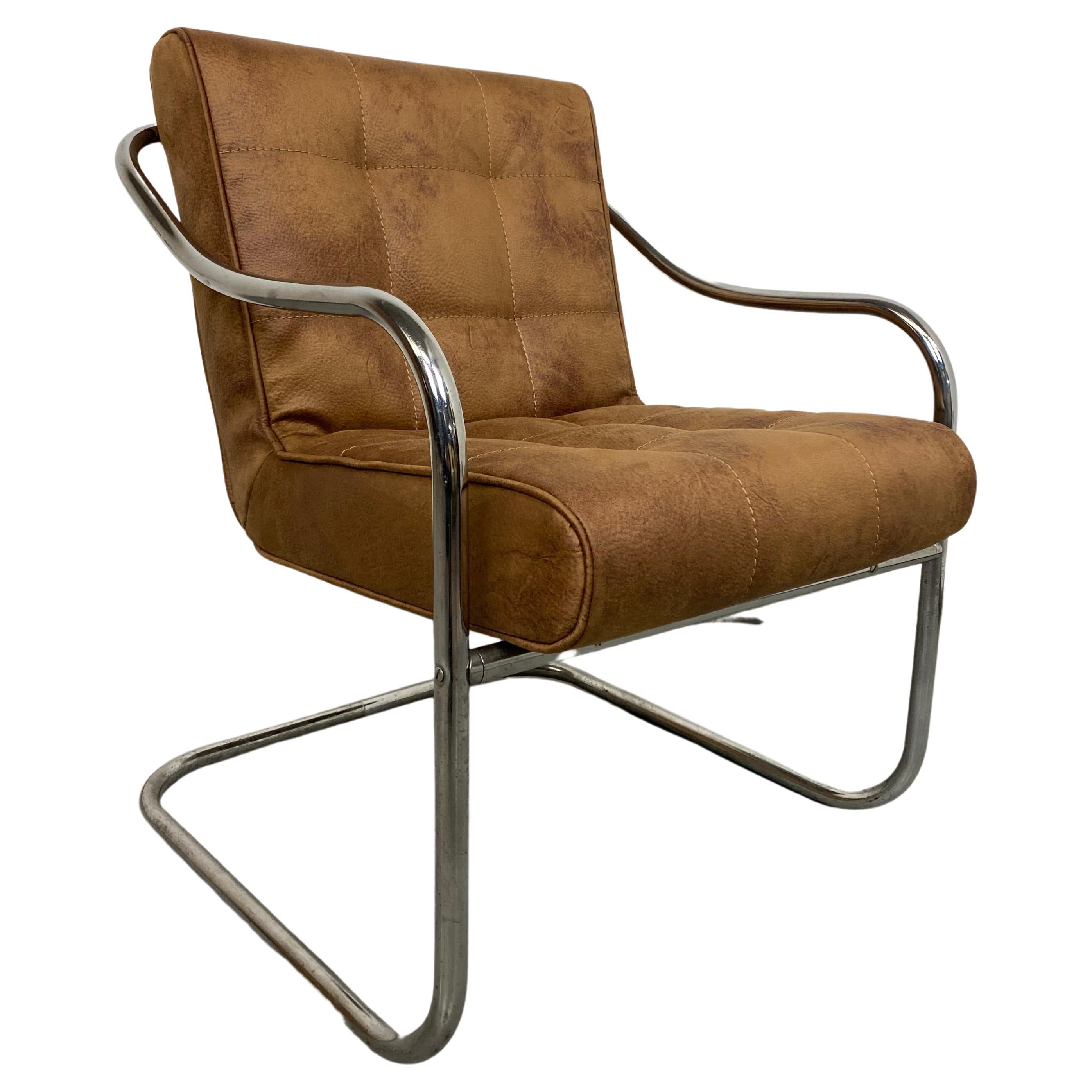 Tubular Steel Lounge Chair