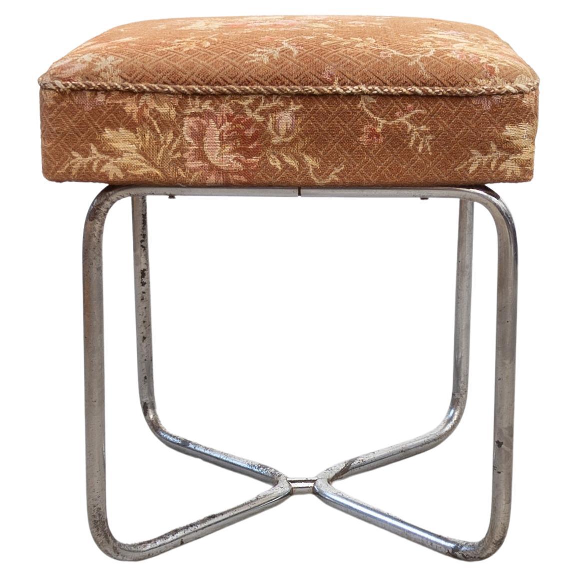 Tubular steel stool B 56 by Marcel Breuer variant from SAB 