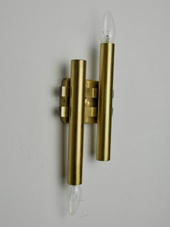 Tubular wall lamp by Maison Sciolari, 2 lights, Italy, 1970